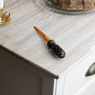 Otvírač na dopisy s ručně vyřezávanou rukojetí 19cm