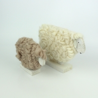Ovce z vlny- bílá 12x18cm