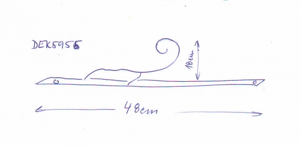 Ozdobná konzole na zeď 47,5cm