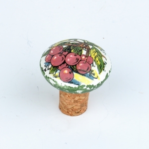 Ozdobná zátka na víno ovoce 4,5cm