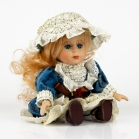 Panenka s porcelánovou hlavičkou Nora 20cm