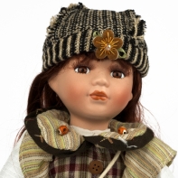 Panenka s porcelánovou hlavičkou Veronika 30cm