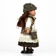 Panenka s porcelánovou hlavičkou Veronika 30cm