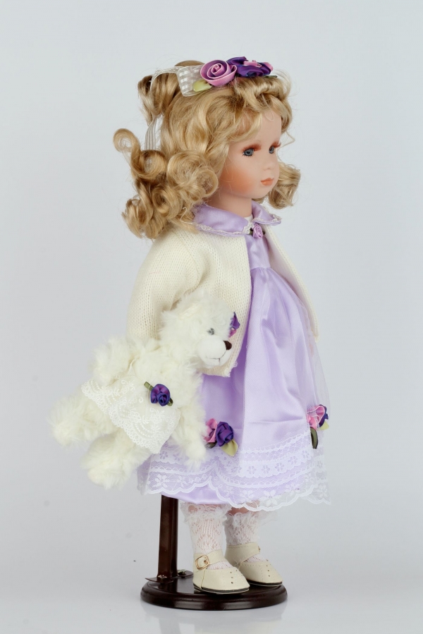 Panenka s porcelánovou hlavou Doubravka 53cm
