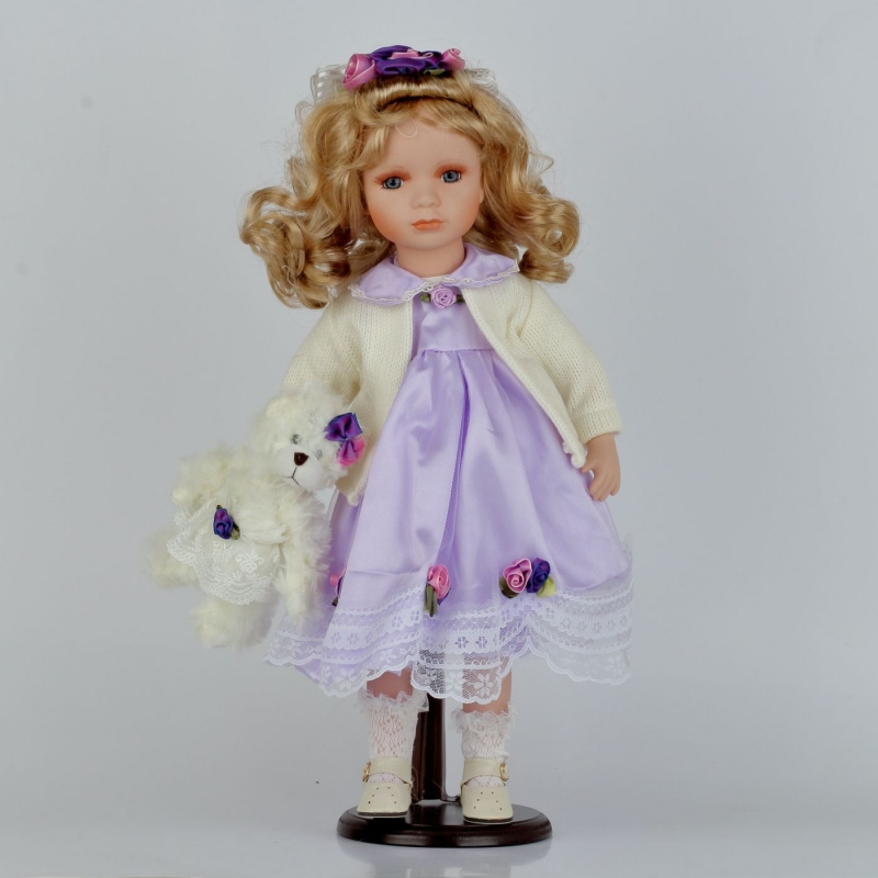 Panenka s porcelánovou hlavou Doubravka 53cm