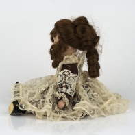 Panenka s pravými vlasy 35cm