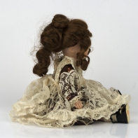 Panenka s pravými vlasy 35cm