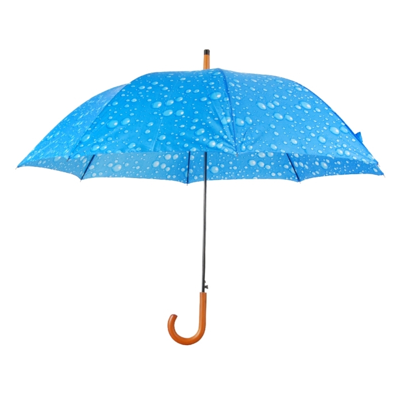 Pánský deštník modrý s kapkami 120x120x94cm