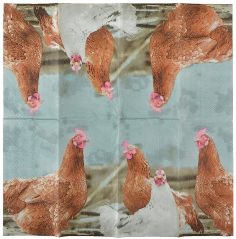 Papírové kapesníky vzor slepice