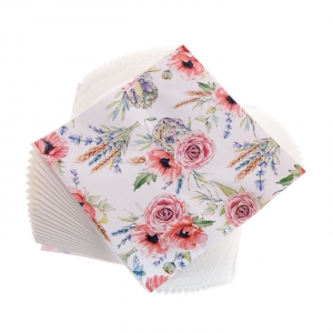 Papírové ubrousky květiny