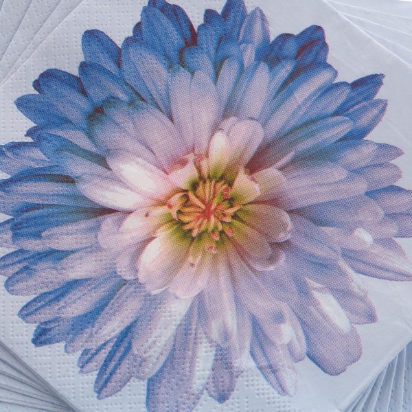 Papírové ubrousky rozvitý květ