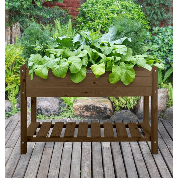 Pěstírna s otevřeným úložným prostorem, hnědá, 119x41x78cm