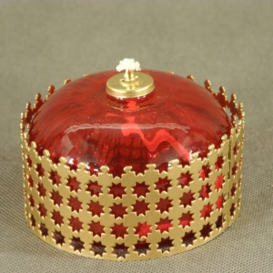 Petrolejka červená královská 10x6cm