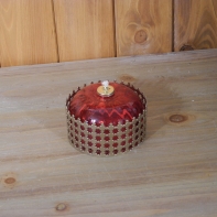 Petrolejka červená královská 10x6cm