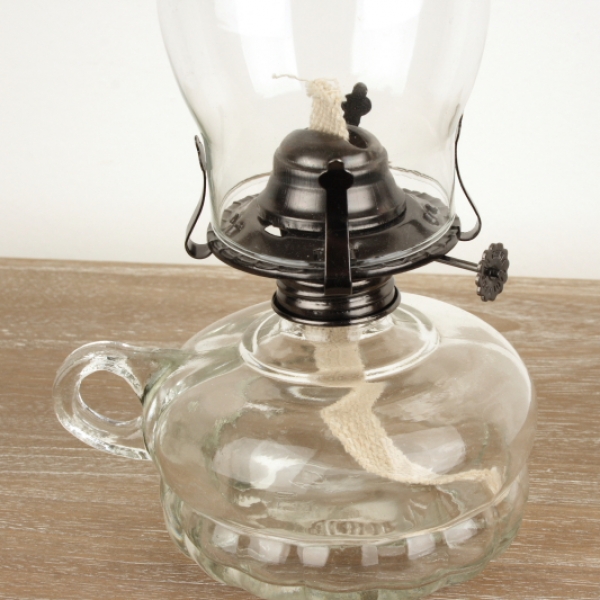 Petrolejová lampa čirá 31cm