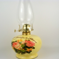 Petrolejová lampa růže