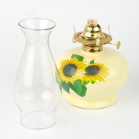 Petrolejová lampa - slunečnice 35cm