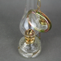 Petrolejová lampa zrcadlová s cylindrem 30x10,6x9,3 cm