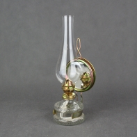 Petrolejová lampa zrcadlová s cylindrem 30x10,6x9,3 cm