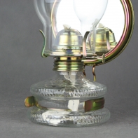 Petrolejová lampa zrcadlová s cylindrem 31,5x14,1x12 cm