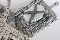 Piknikový koš pro 4 osoby s termo boxem 49x43x32cm