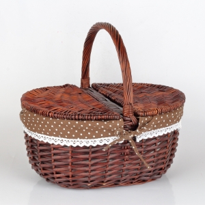 Píknikový košík s víkem 41x30x20x37cm