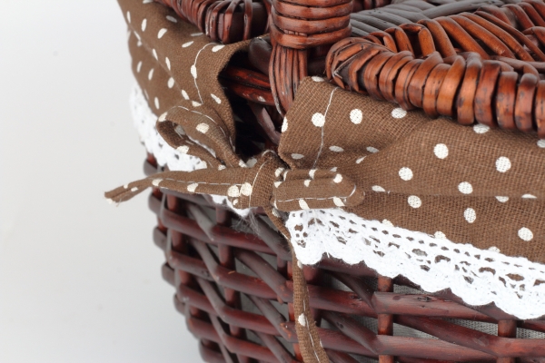 Píknikový košík s víkem 41x30x20x37cm