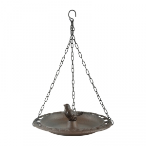 Pítko pro ptáčky se závěsem litina 23,3x8cm