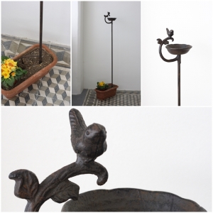 Pítko pro ptáčky zápich do trávníku 113cm