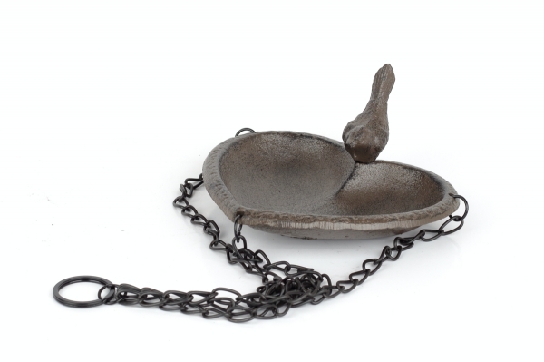 Pítko pro ptáčky závěsné srdce hnědé