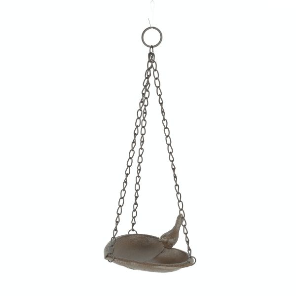 Pítko pro ptáčky závěsné srdce hnědé