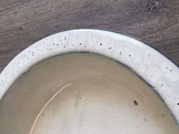 Pítko pro ptáky keramická miska - krémová - vyřazeno