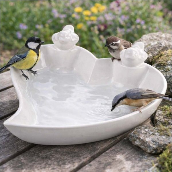 Pítko pro ptáky keramické 30,5 x 33 x 12 cm