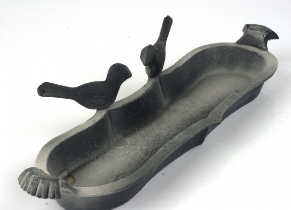 Pítko pro ptáky litinová miska 45x11x4cm