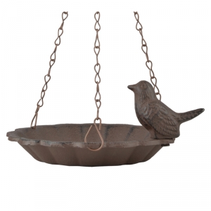 Pítko pro ptáky na zavěšení litina