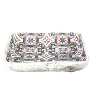 Pítko pro ptáky Portugal 27 x 27 x 5,7 cm beton