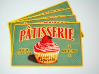 Plastové prostírání na stůl Lady Cupcake 43,5x28cm