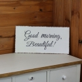 Plechová cedule Good morning 40x20cm