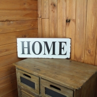 Plechová cedule Home 18x46cm