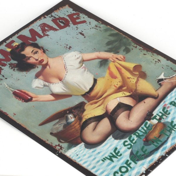 Plechová cedule Home made 33x25cm