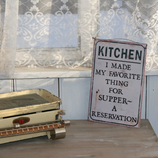 Plechová cedule KITCHEN 20x30cm