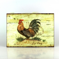 Plechová cedule kohout 27x19cm