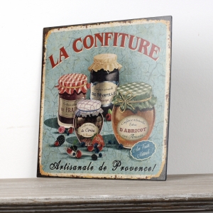 Plechová cedule La Confiture 30x30cm