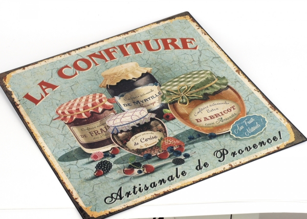 Plechová cedule La Confiture 30x30cm