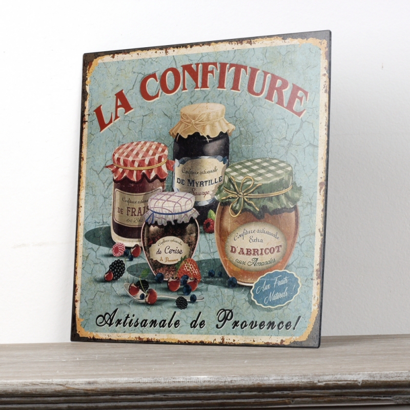 Plechová cedule La Confiture 30x30cm