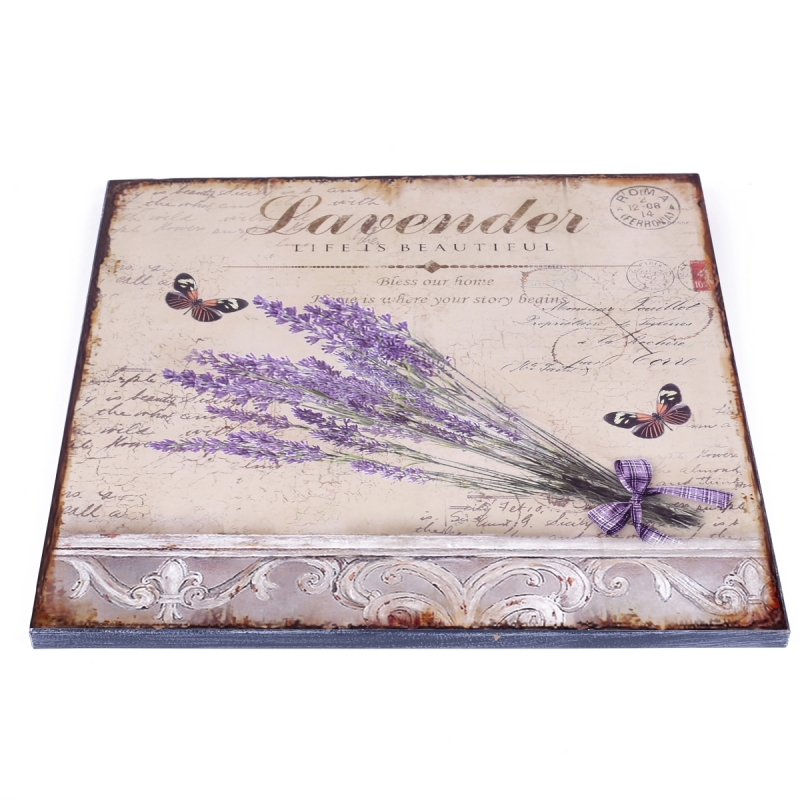 Plechová cedule levandule 30cm