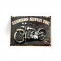 Plechová cedule pro motorkáře 25x33cm