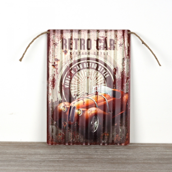 Plechová cedule RETRO CAR 40x29cm
