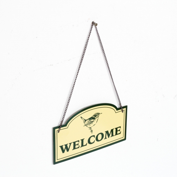 Plechová cedule Welcome 