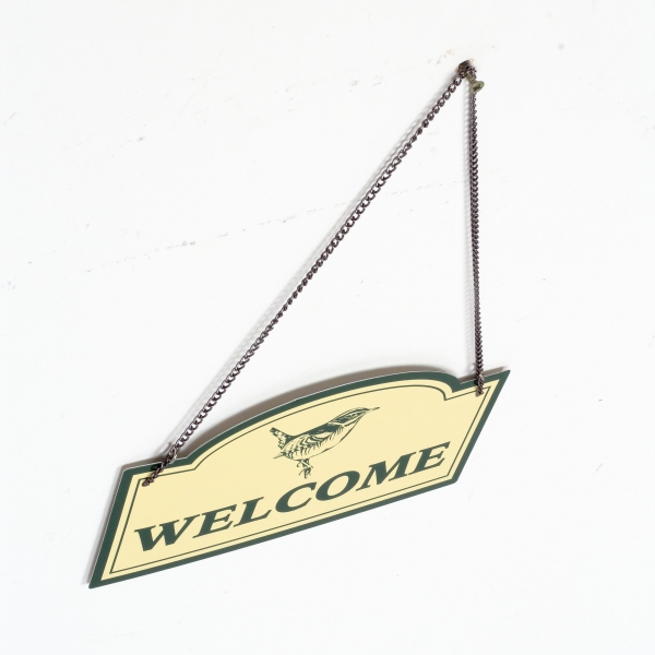 Plechová cedule Welcome 